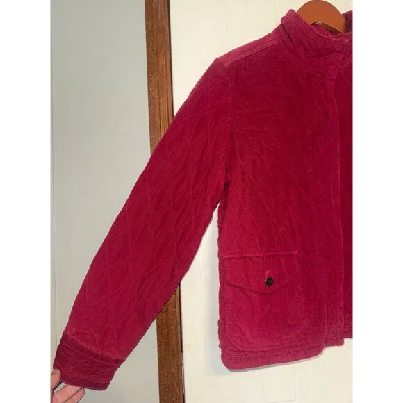 Eddie Bauer Pink Corduroy Lightweight Jacket Size Small - Picture 11 of 16